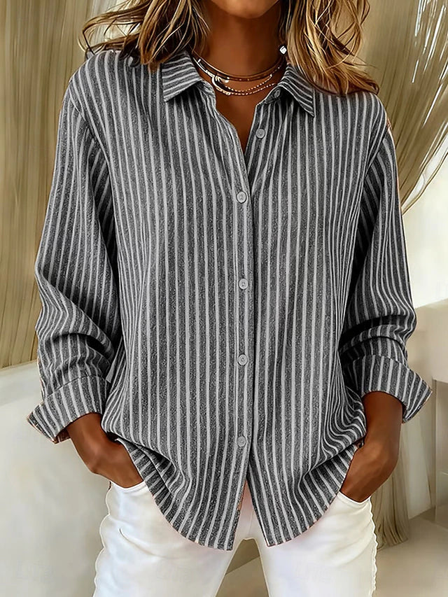 Jacqueline™ | rayé bouton-Down Shirt