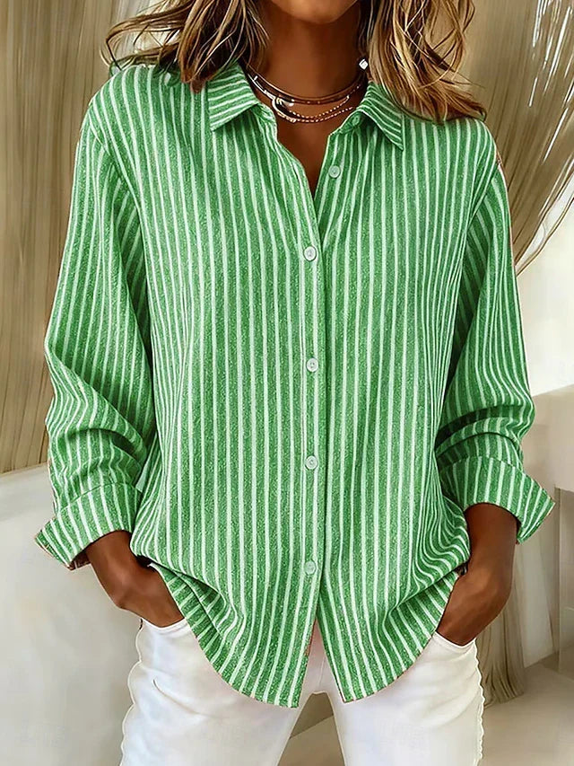 Jacqueline™ | rayé bouton-Down Shirt