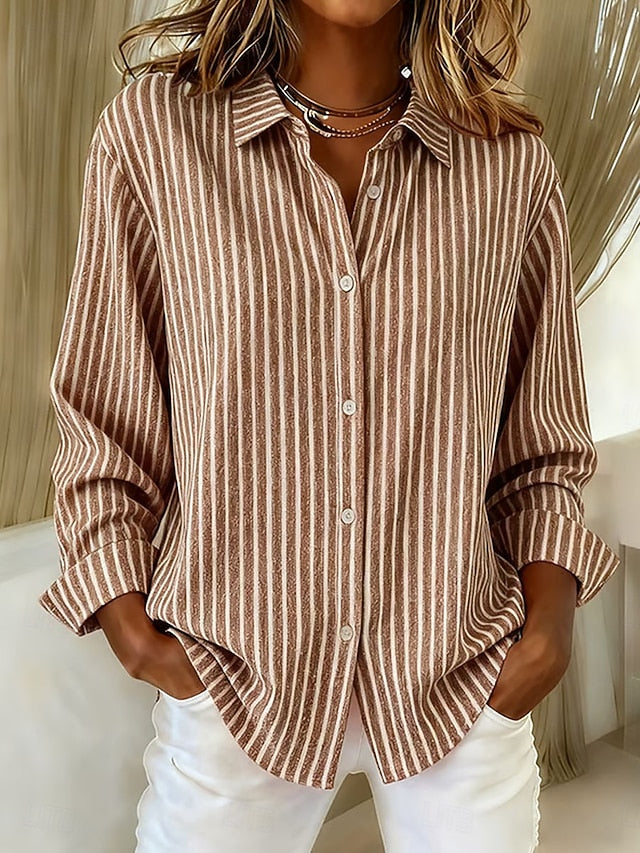 Jacqueline™ | rayé bouton-Down Shirt