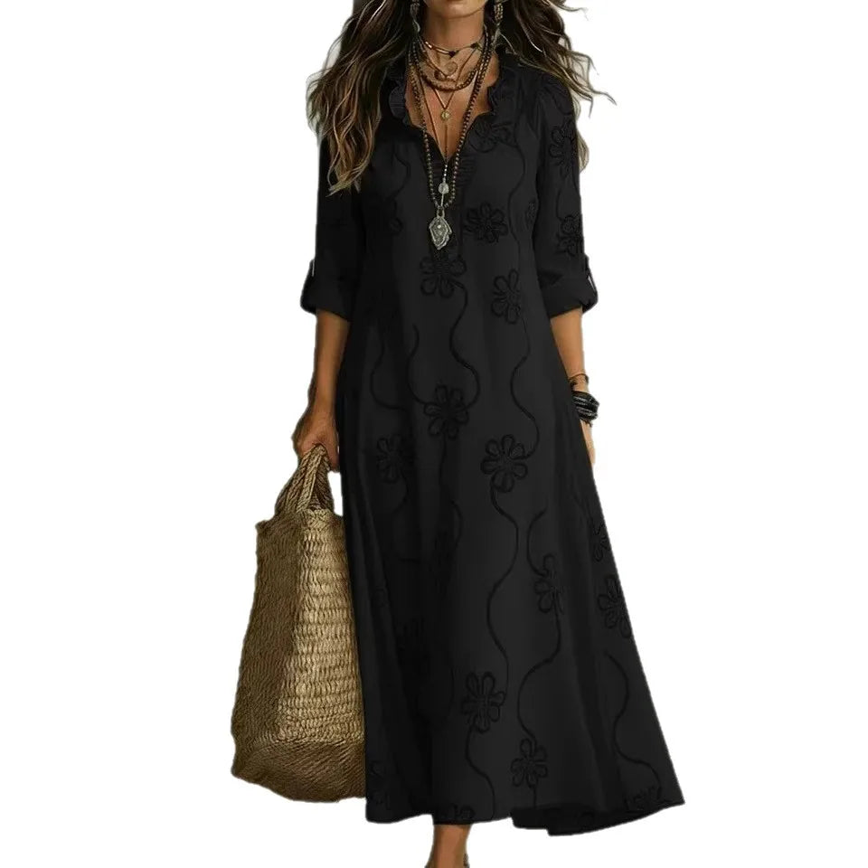 Sienna | Robe Maxi Fleurie d'Été