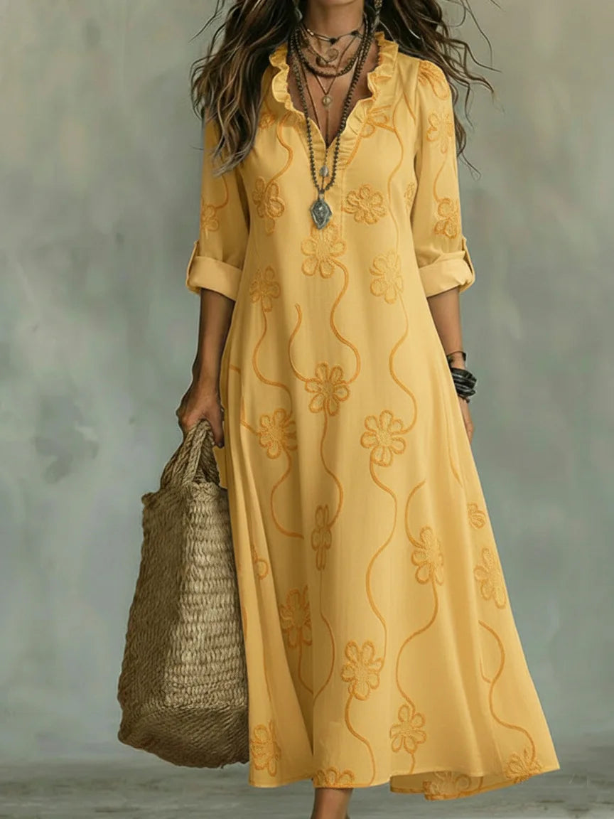 Sienna | Robe Maxi Fleurie d'Été