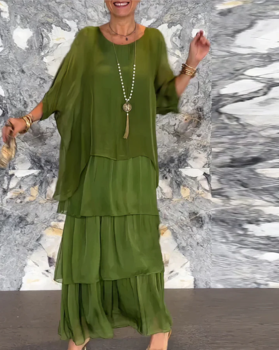 Lara – Robe longue élégante et vaporeuse