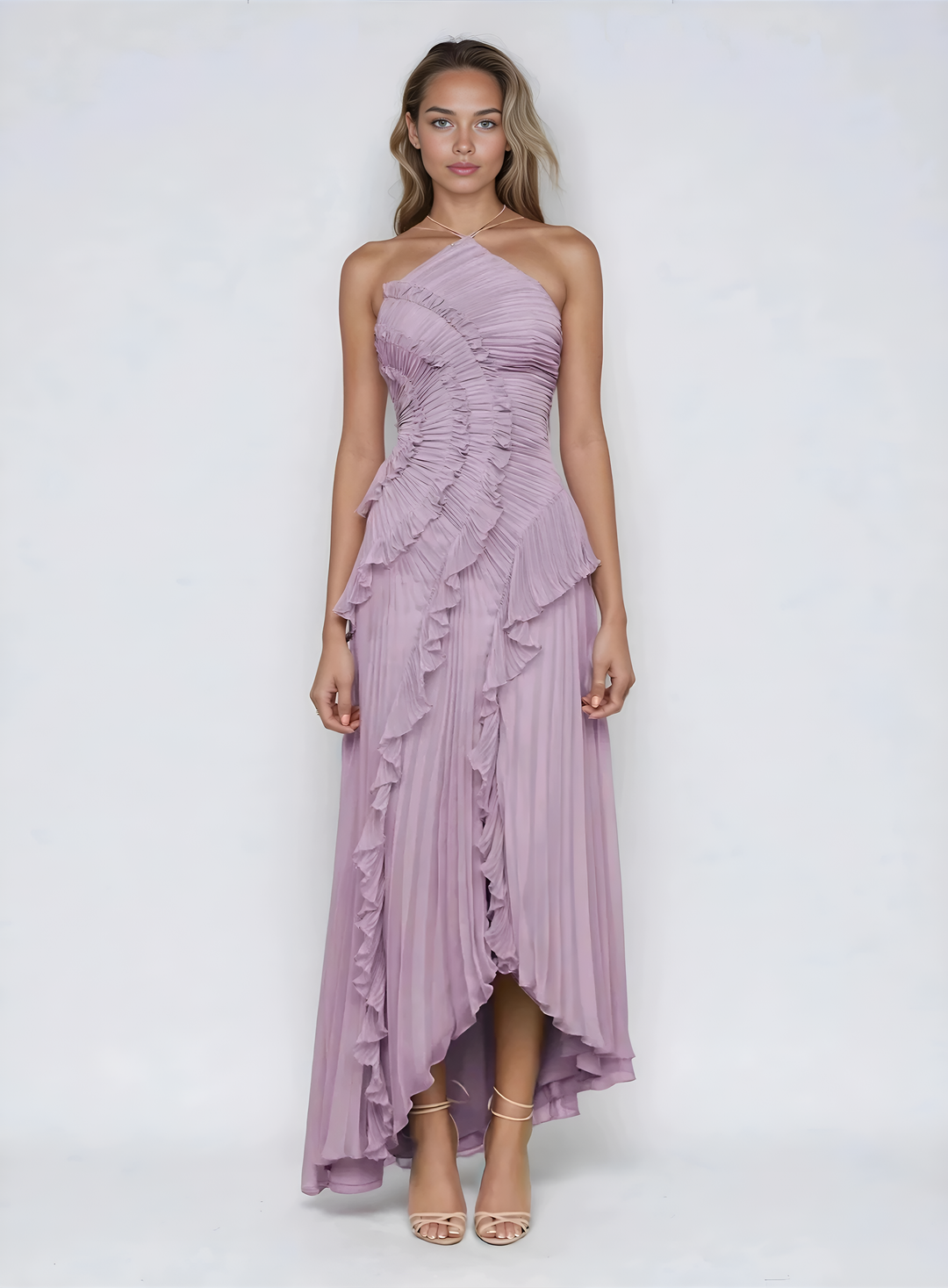 Melisa | Robe Lavande Édition Limitée à Volants