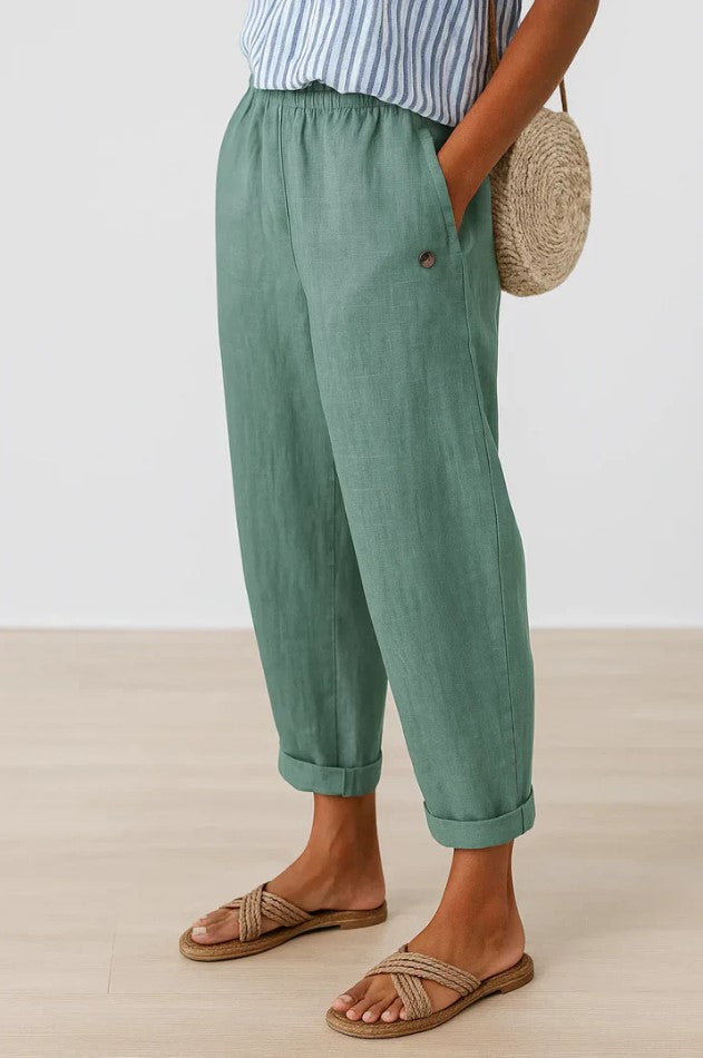 Stella | Pantalon Intemporel Façon Lin