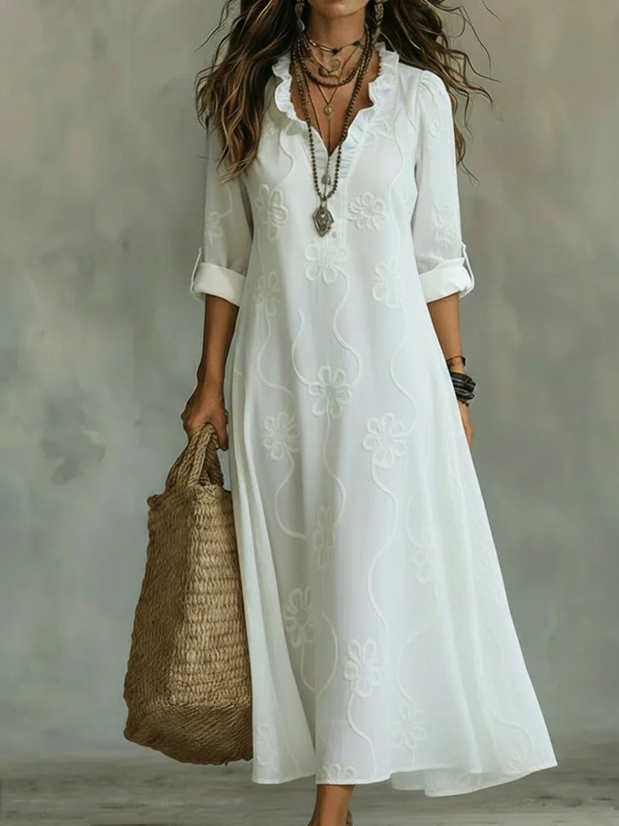 Sienna | Robe Maxi Fleurie d'Été