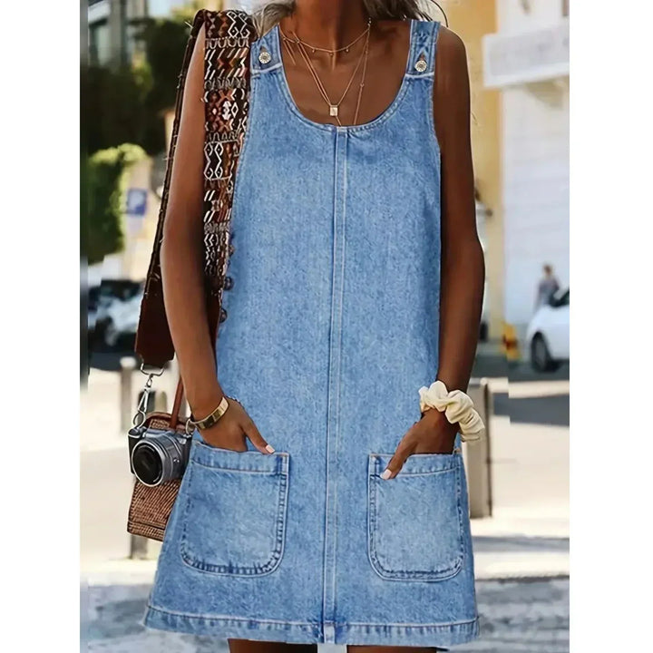 Saylor | Robe Décontractée Look Denim