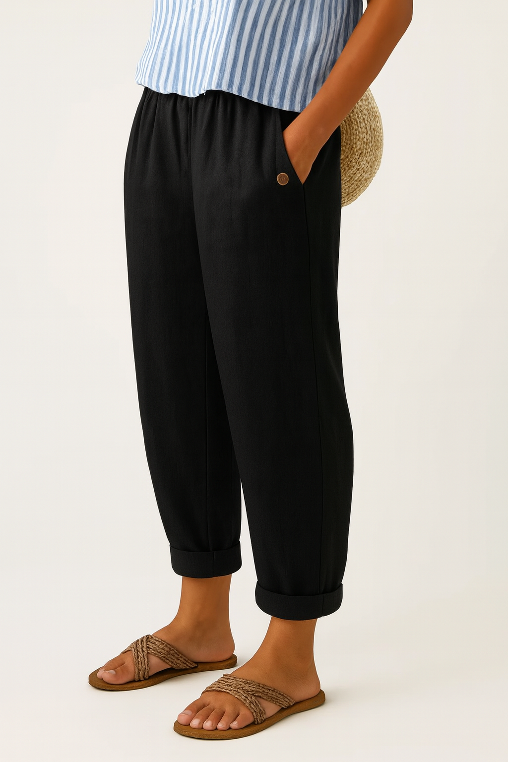 Stella | Pantalon Intemporel Façon Lin