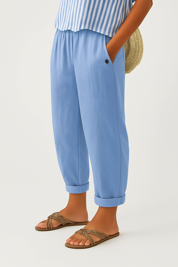 Stella | Pantalon Intemporel Façon Lin