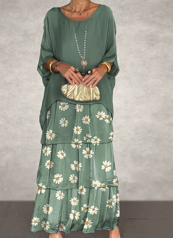 Lara – Robe longue élégante et vaporeuse
