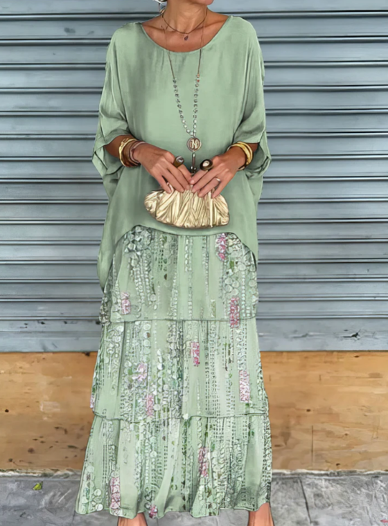 Lara – Robe longue élégante et vaporeuse