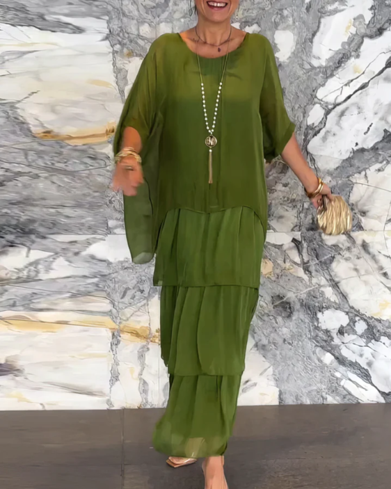 Lara – Robe longue élégante et vaporeuse