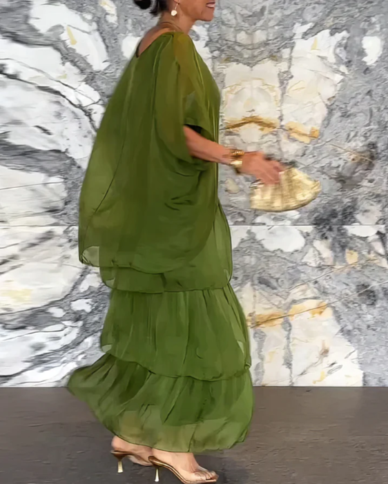 Lara – Robe longue élégante et vaporeuse