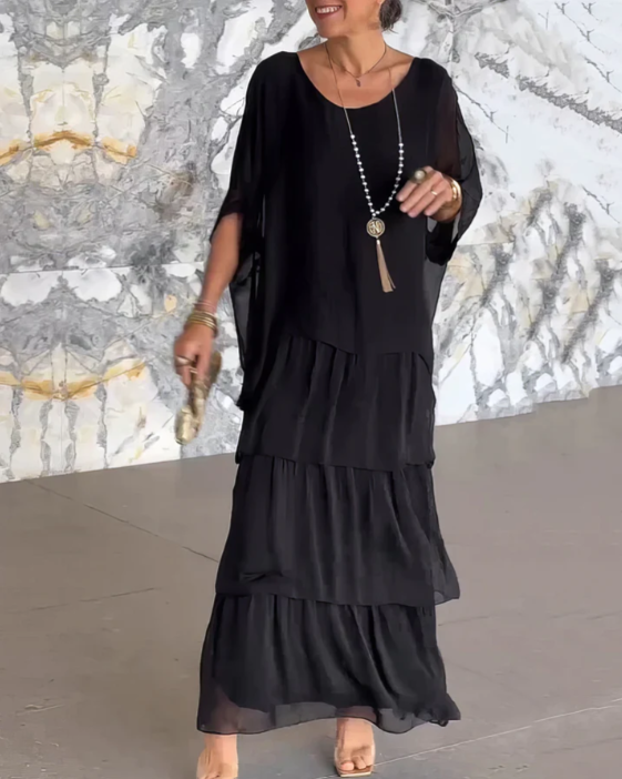 Lara – Robe longue élégante et vaporeuse