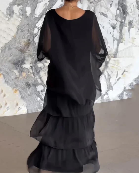 Lara – Robe longue élégante et vaporeuse