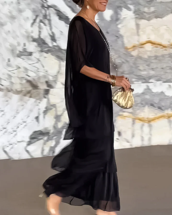 Lara – Robe longue élégante et vaporeuse