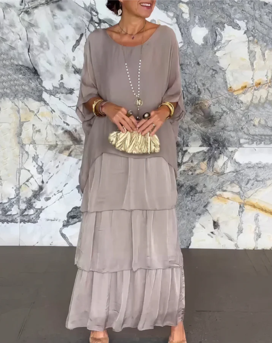 Lara – Robe longue élégante et vaporeuse