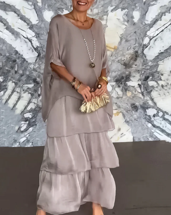 Lara – Robe longue élégante et vaporeuse
