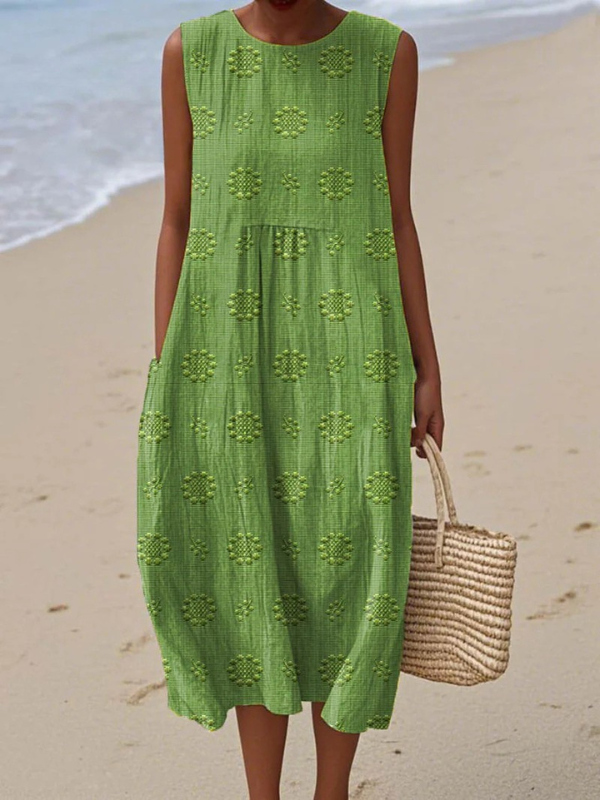 Audrey | Robe Midi Imprimée