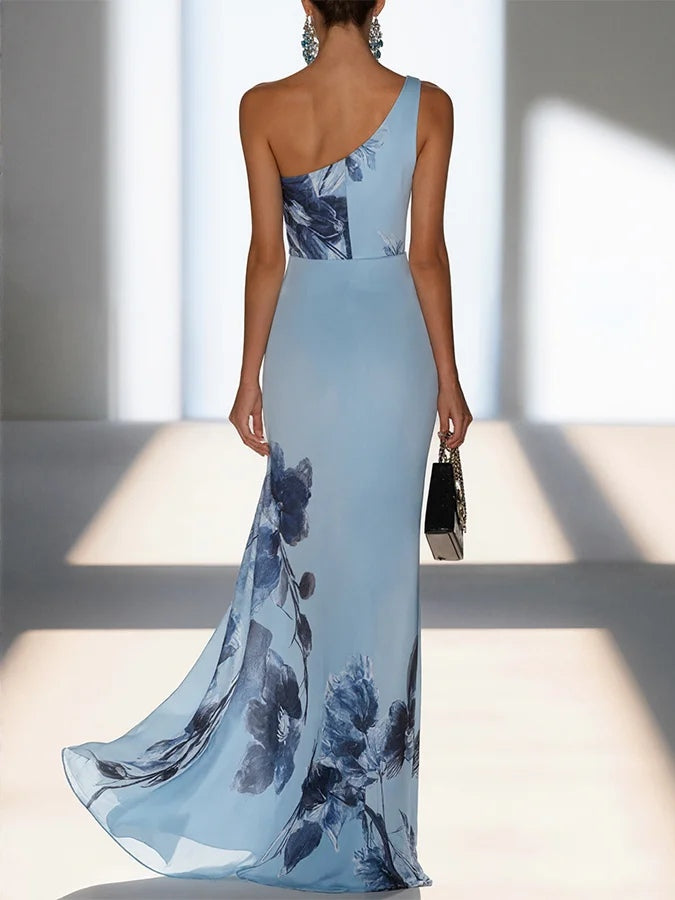 Victoria | Robe Maxi Off-Shoulder en Satin