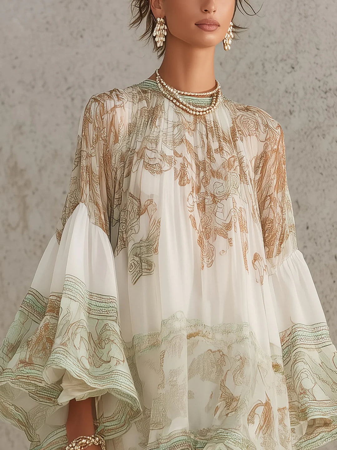 Isabella | Robe mini à ourlet volanté