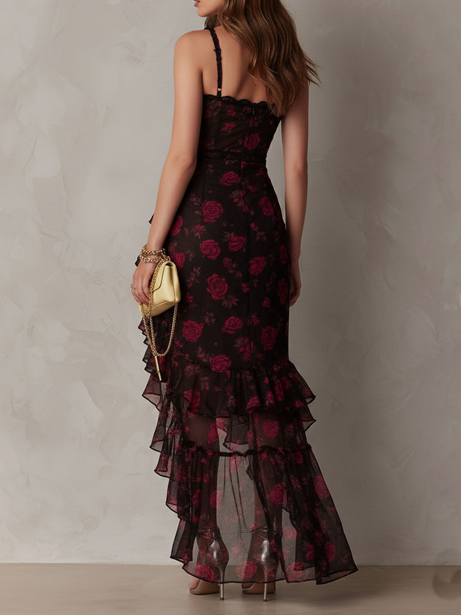 Lowe - Robe à volants froncés à motif floral
