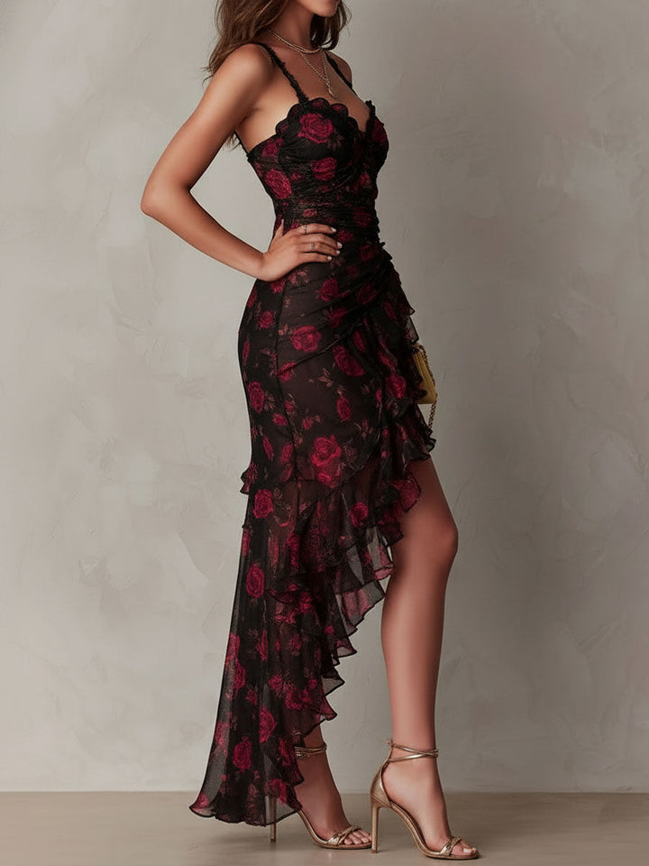 Lowe - Robe à volants froncés à motif floral