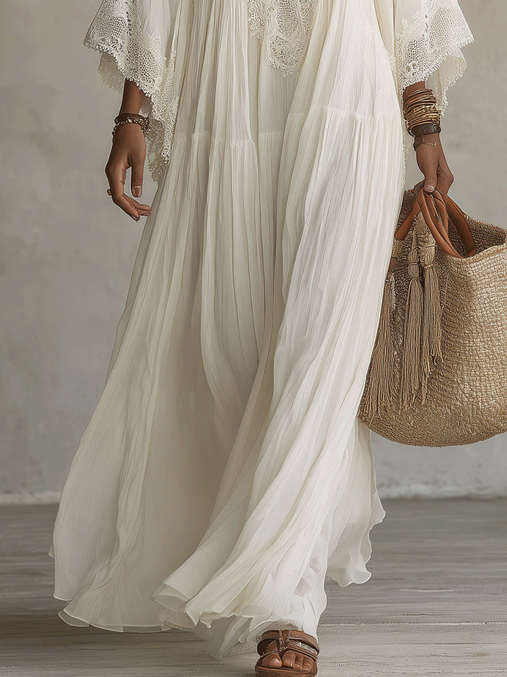 Robe femme perle blanche