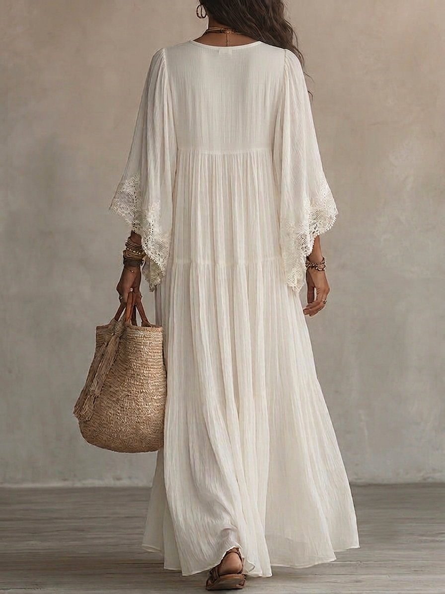 Robe femme perle blanche