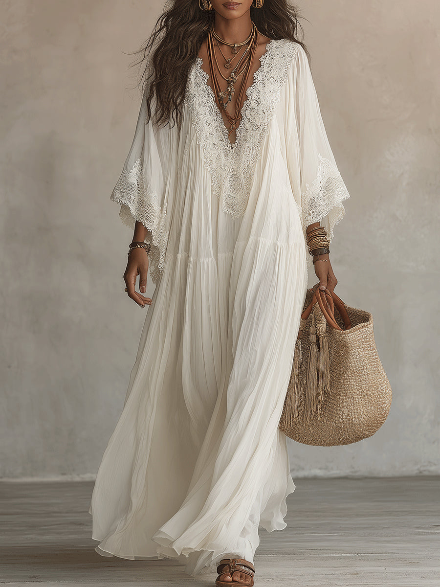 Robe femme perle blanche