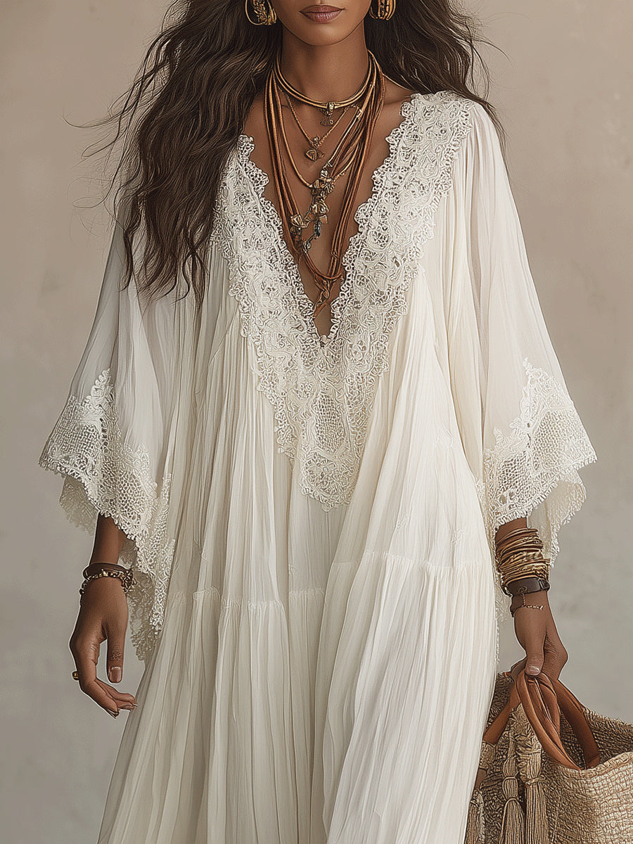 Robe femme perle blanche