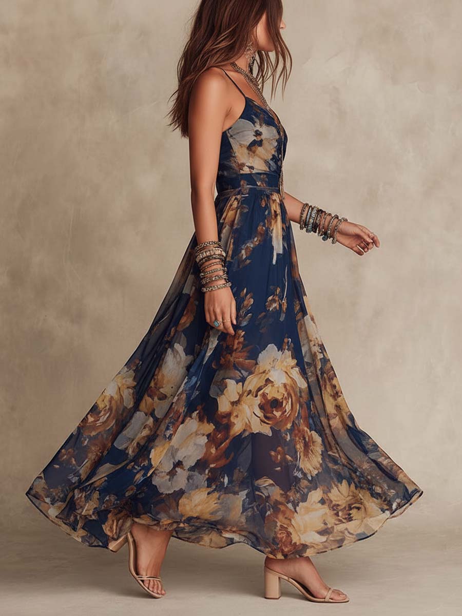 Deborah · Robe longue fleurie