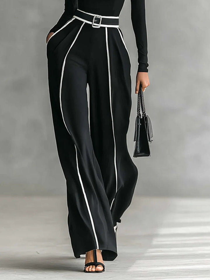Vera™ | Ensemble Élégant à Détails Contrastants