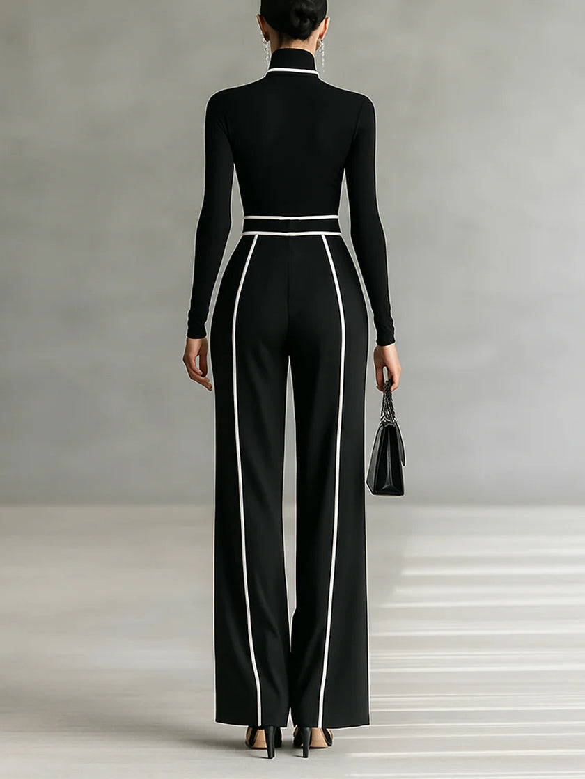 Vera™ | Ensemble Élégant à Détails Contrastants