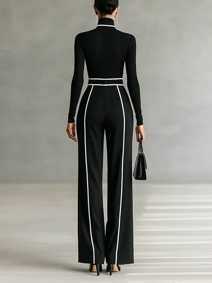 Vera™ | Ensemble Élégant à Détails Contrastants