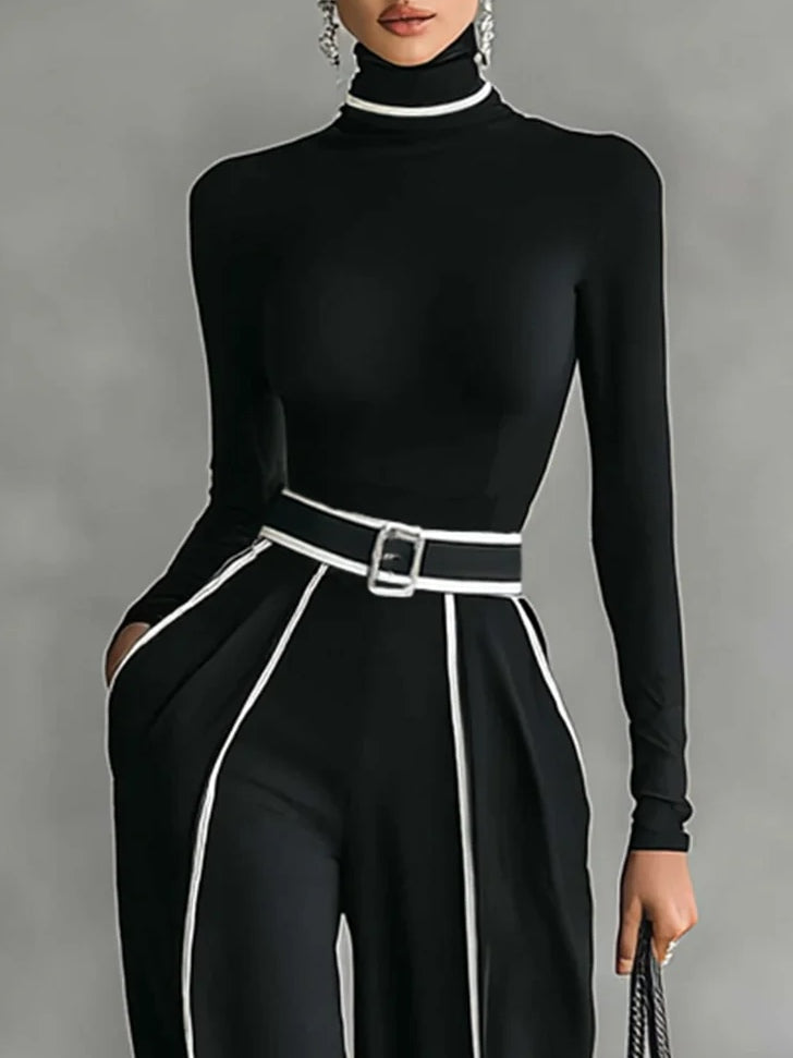 Vera™ | Ensemble Élégant à Détails Contrastants