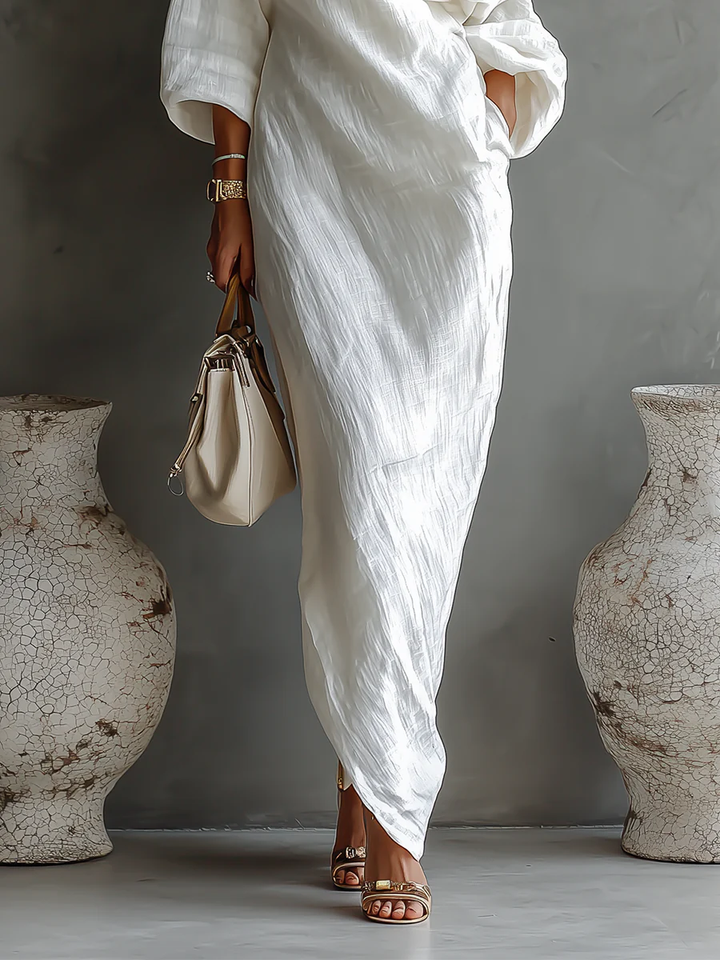 Beatrice | Robe Maxi Une Épaule au Charme Raffiné