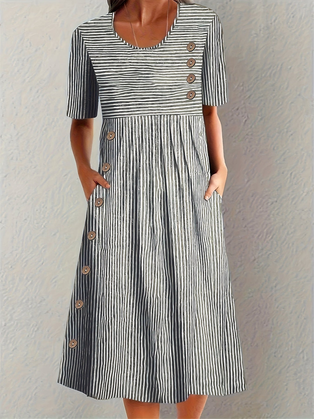 Edna | Robe d'Été Rayée