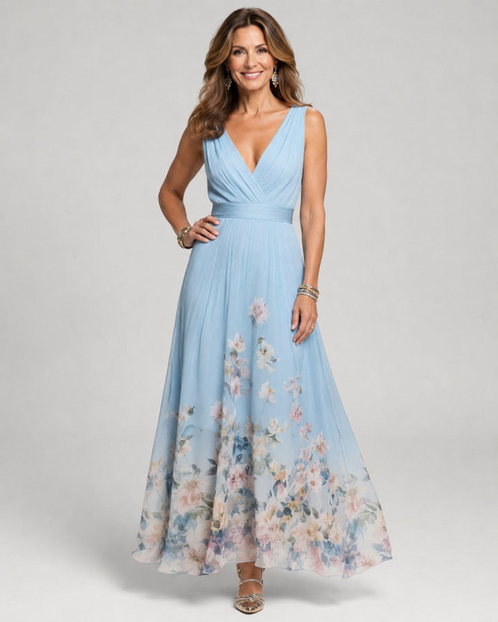 Michelle | Robe Longue Sans Manches en A