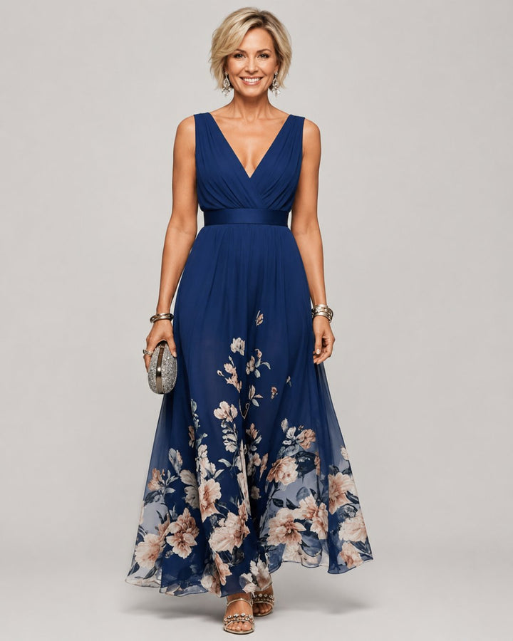 Michelle | Robe Longue Sans Manches en A
