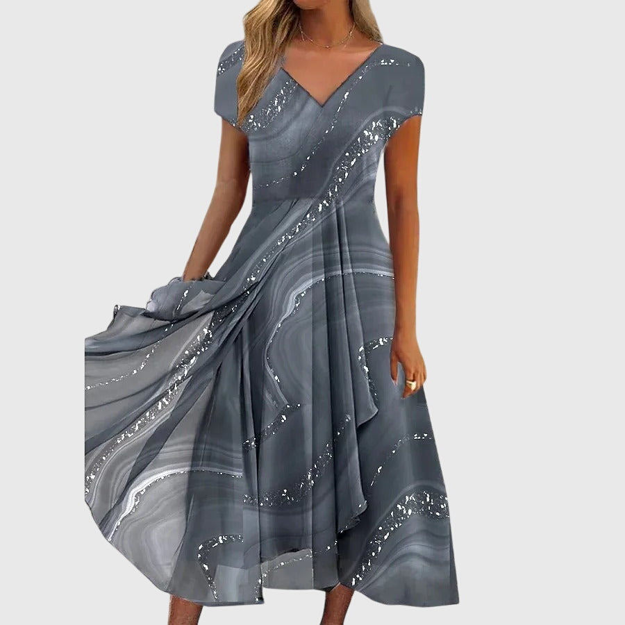 Aubrielle™ | Robe Midi Fluide