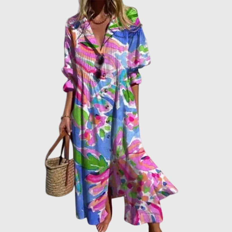Zariah | Robe longue élégante de style bohème