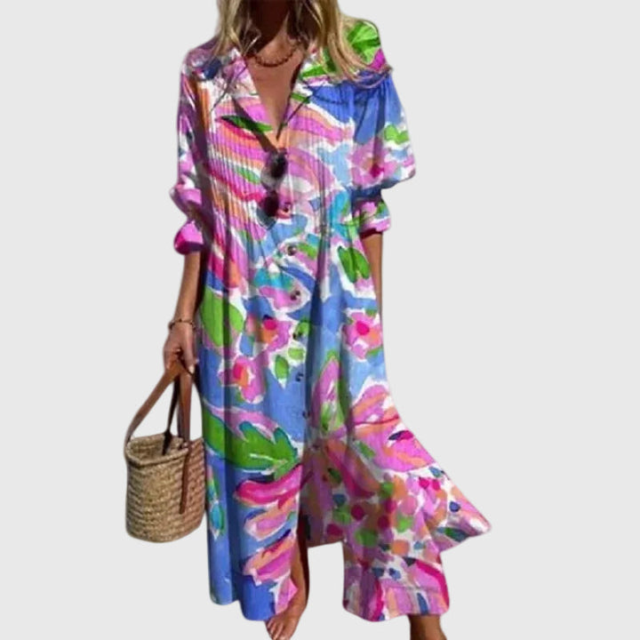 Zariah | Robe longue élégante de style bohème