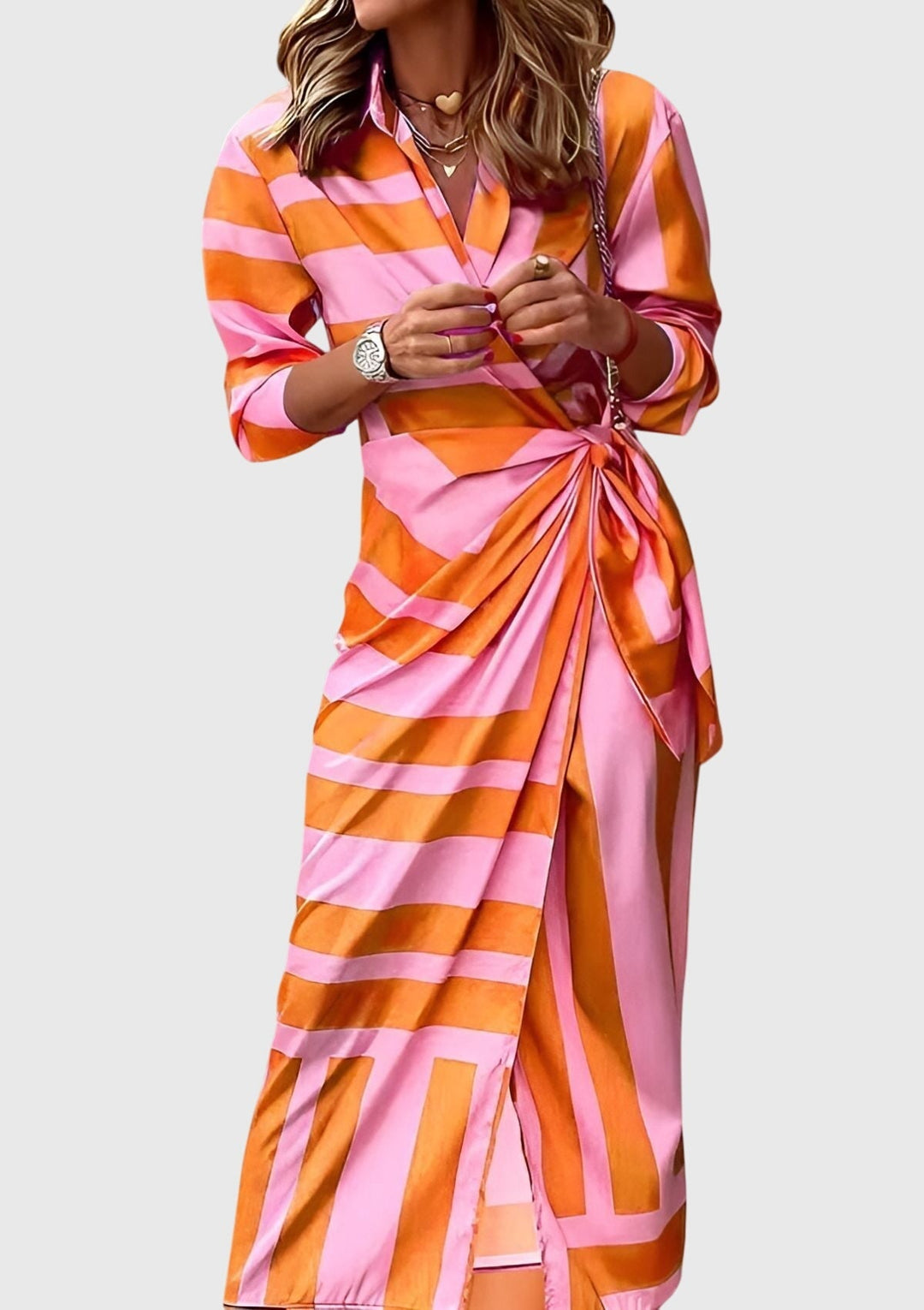 Everly™ | Robe Portefeuille Élégante Imprimée