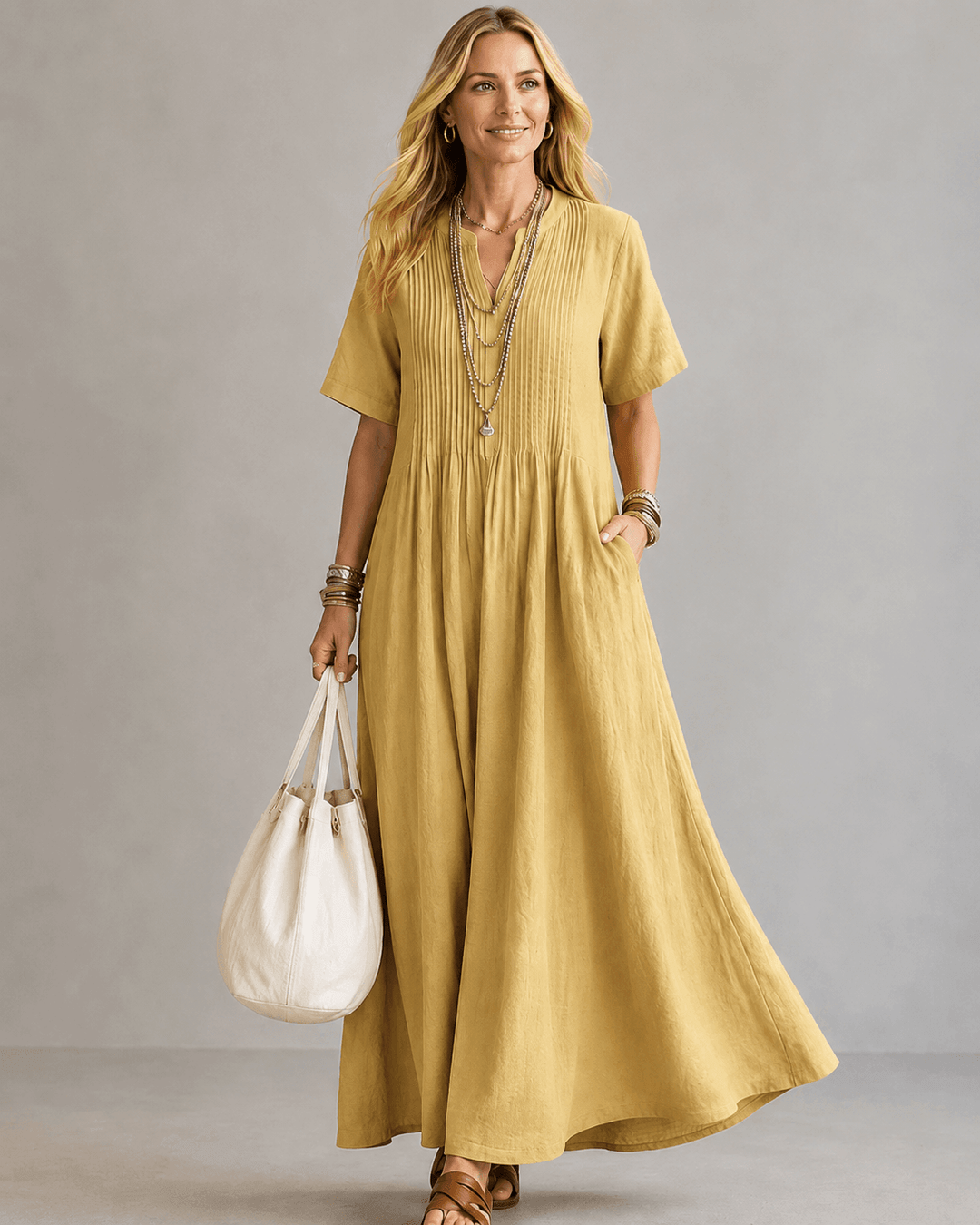Nathalia™ | Robe Plissée