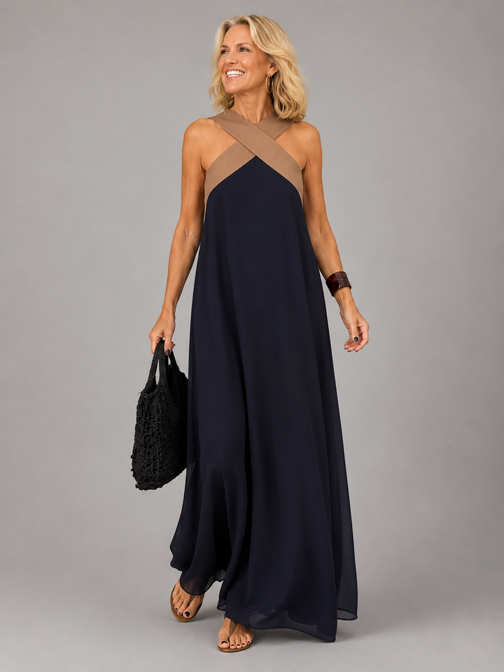 Velora | Robe Maxi Élégance Croisée