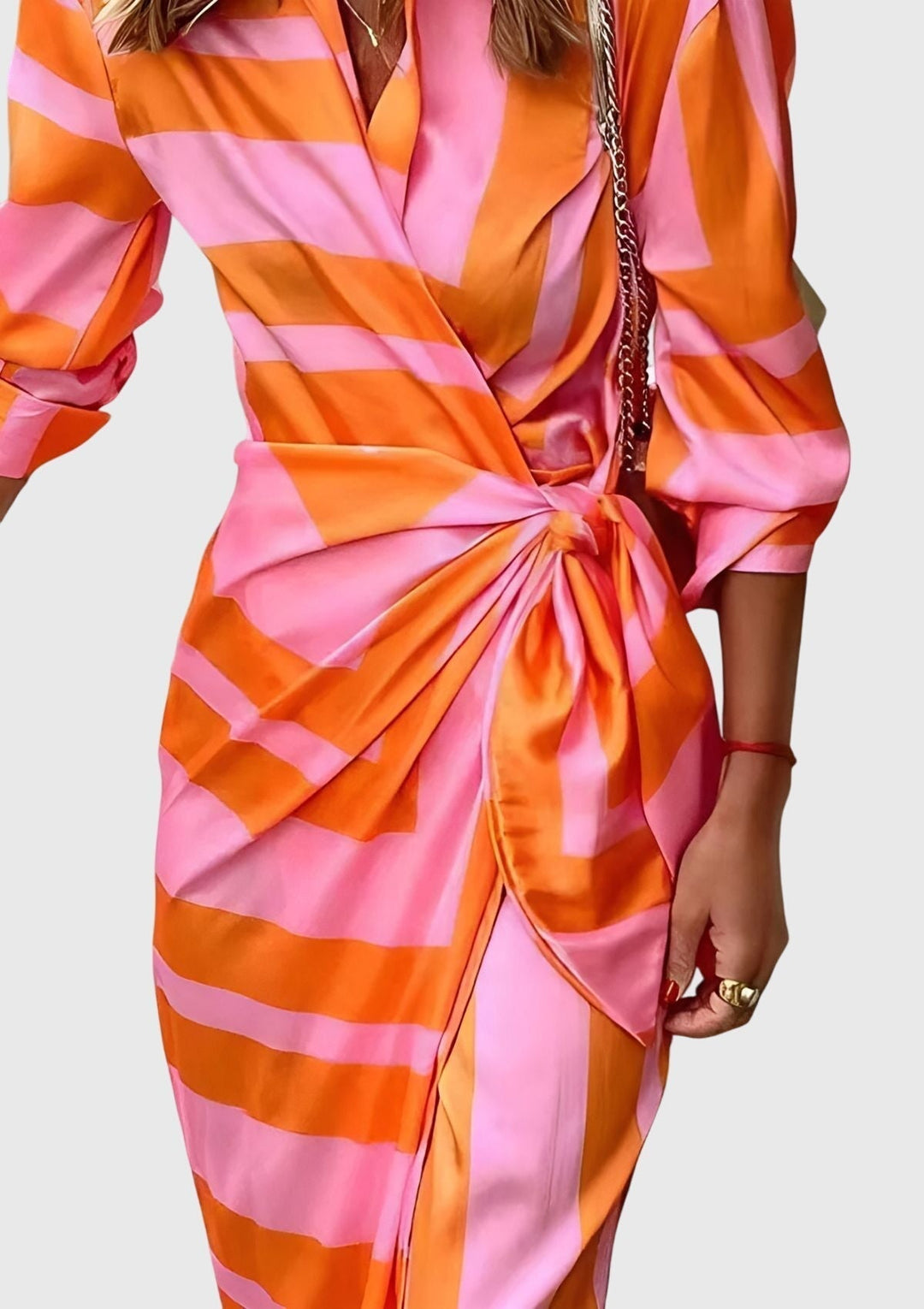Everly™ | Robe Portefeuille Élégante Imprimée