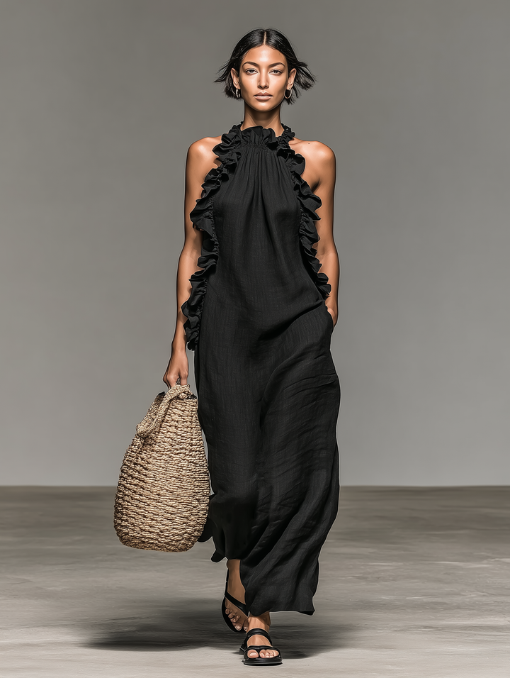 Gladys - Robe longue avec poches