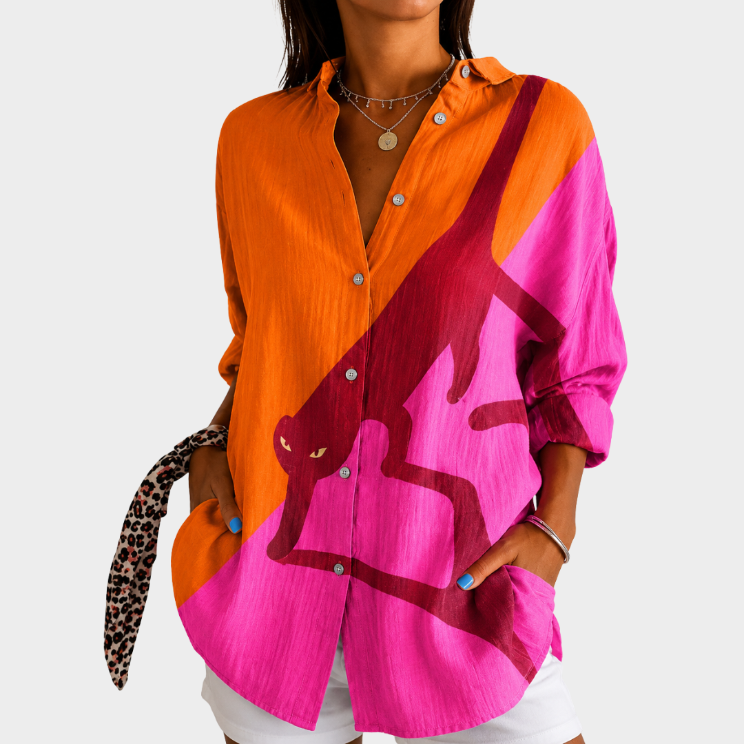 Blouse Affirmée Safari Coucher de Soleil