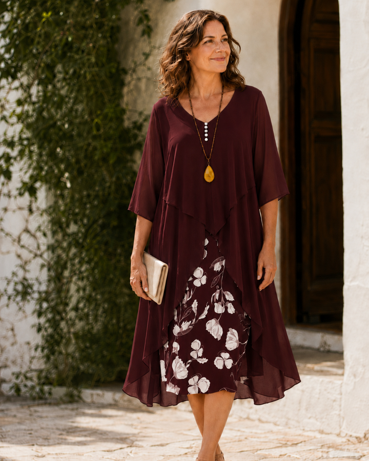 Odette | Maxi Robe Superposée