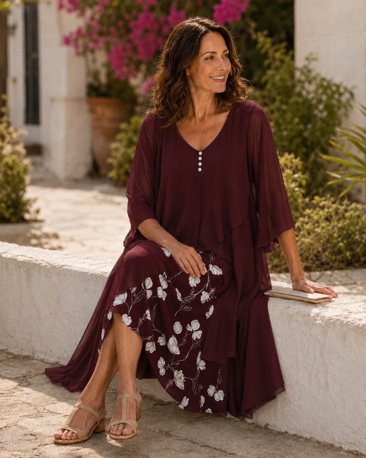 Odette | Maxi Robe Superposée